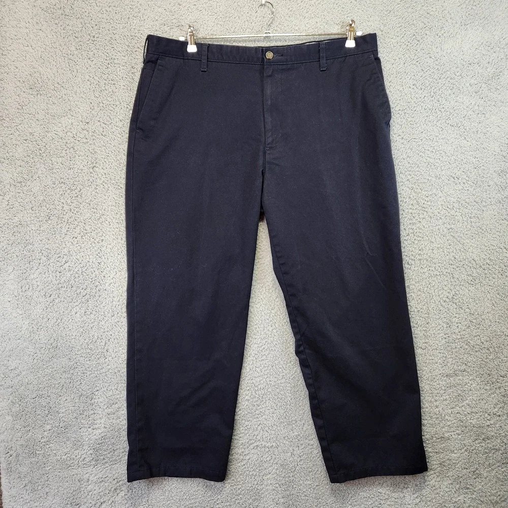 Dockers D3‎ Flat Front Khaki Pants Mens 40x29 Navy Blue and Gray Cotton Lot of 2